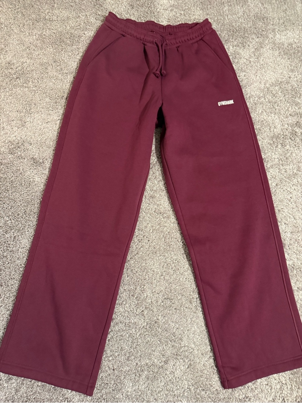 Gymshark women’s  Maroon Wide-Leg sweatpants